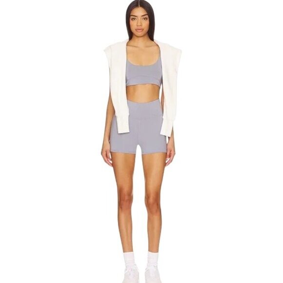 WellBeing + BeingWell Flowwell Callista 4" Shorts In Windy Grey - Picture 5 of 9